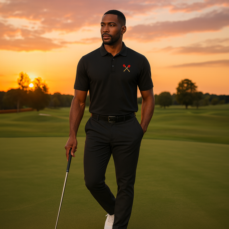 "STDNTUNION" Crossed Torch Polo