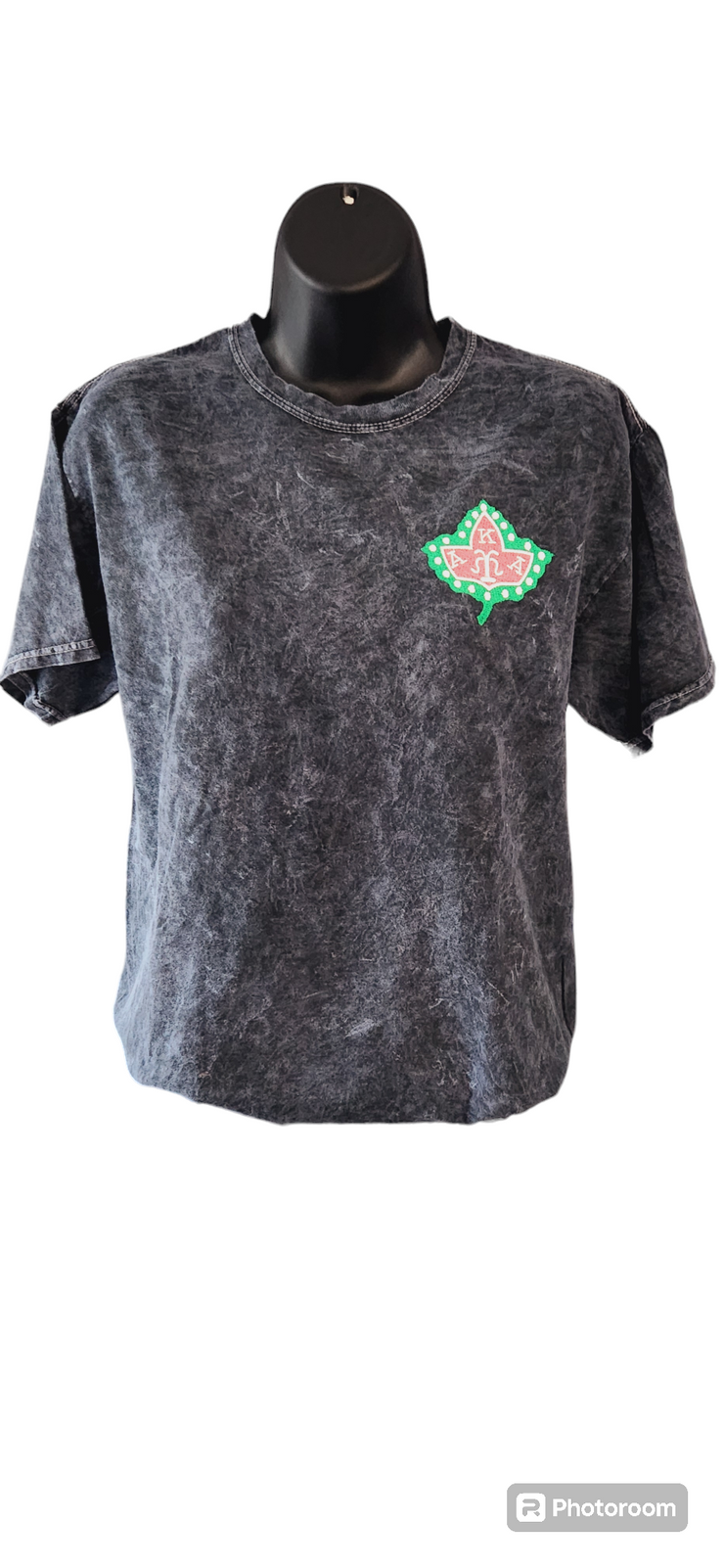 "STDNTUNION" Acid Wash IVY Tee (Embroidery)