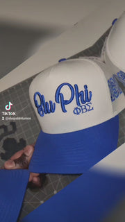 3D Blu Phi Trucker Hat