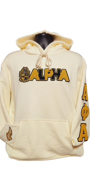 "STDNT UNION" Alpha Cold Cream Hoodie