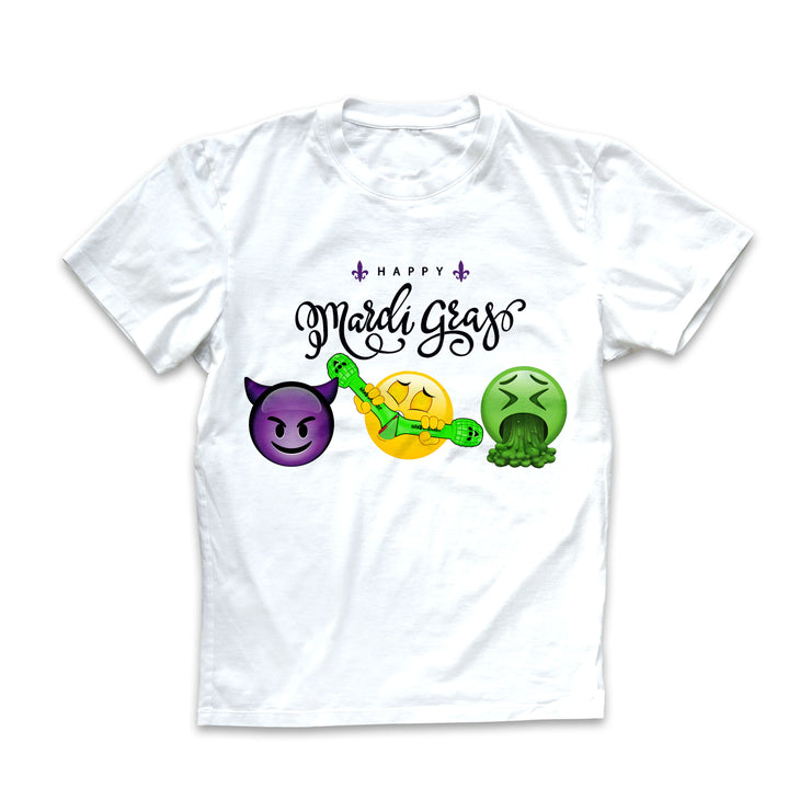 "Stdnt Union" Mardi Gras Emoji Tee