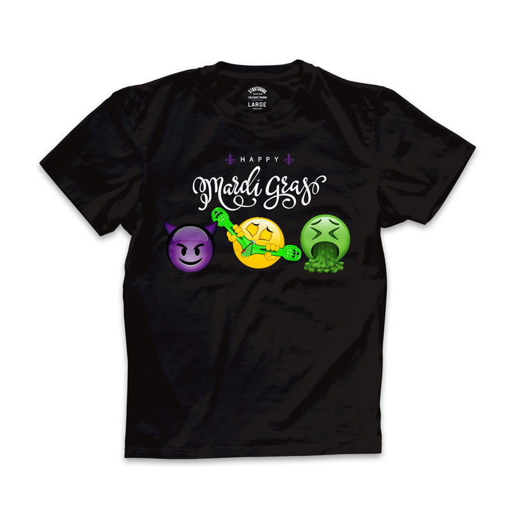 "Stdnt Union" Mardi Gras Emoji Tee