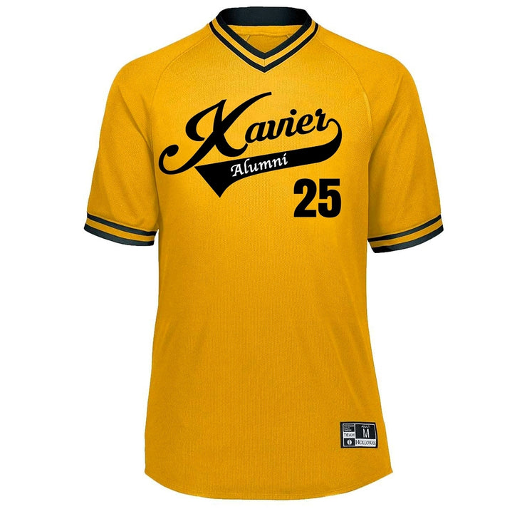 XU Retro V-Neck Baseball Jersey (Pre-Order)