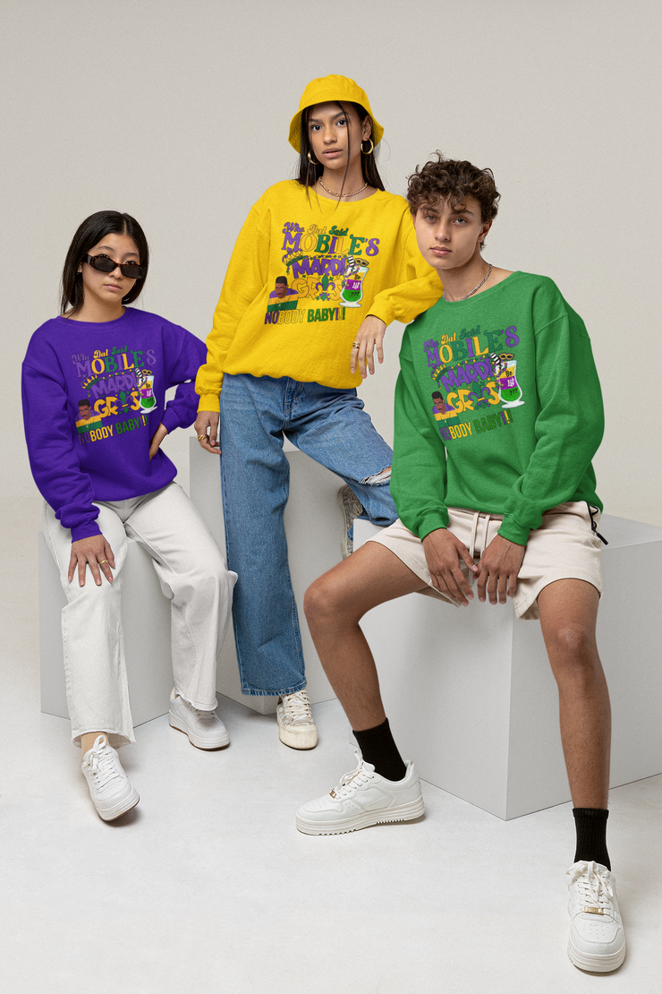 "Stdnt Union" Nobody Mardi Gras Sweatshirt